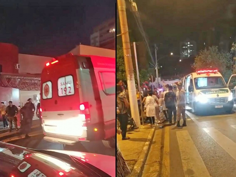 Inc�ndio atinge hospital municipal em Cuiab� e pacientes s�o retirados �s pressas 