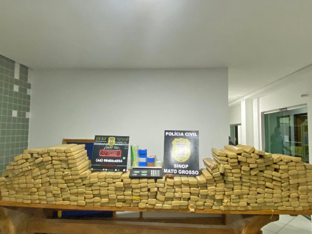Pol�cia Civil apreende 400 quilos de maconha enterrados em casa na zona rural de Sinop