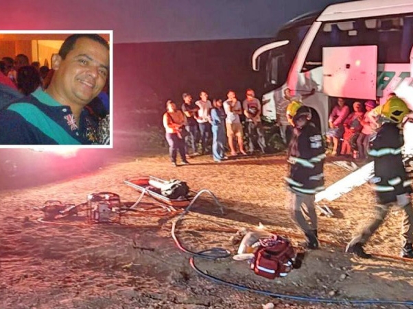 Professor do SENAR de Mato Grosso morre ap�s batida entre �nibus em Col�der 