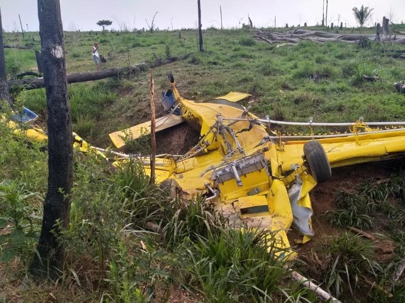 Corpo de bombeiros confirma duas v�timas fatais em queda de aeronave em Ju�na