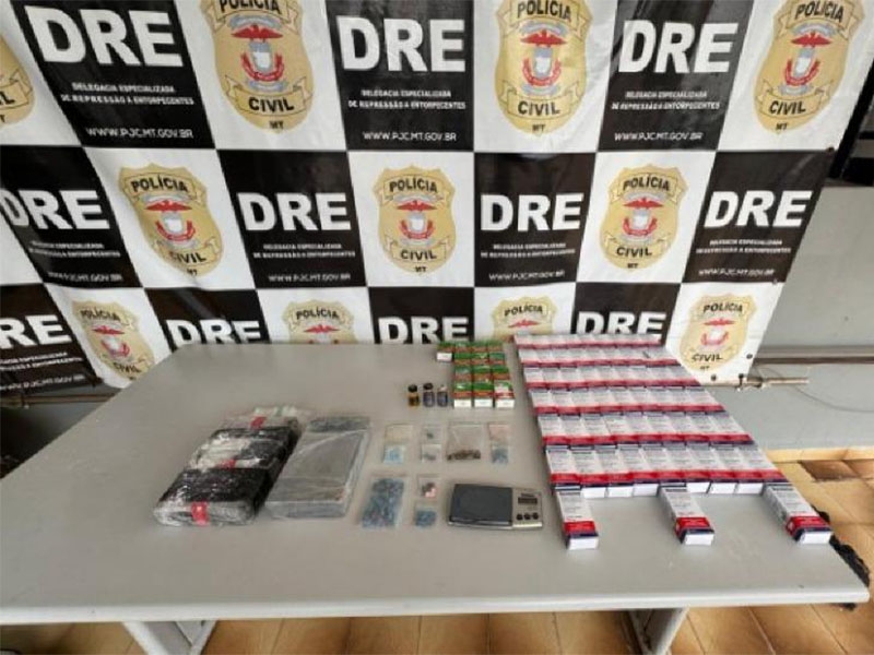 Pol�cia apreende grande quantidade de drogas e anabolizantes em resid�ncia de VG
