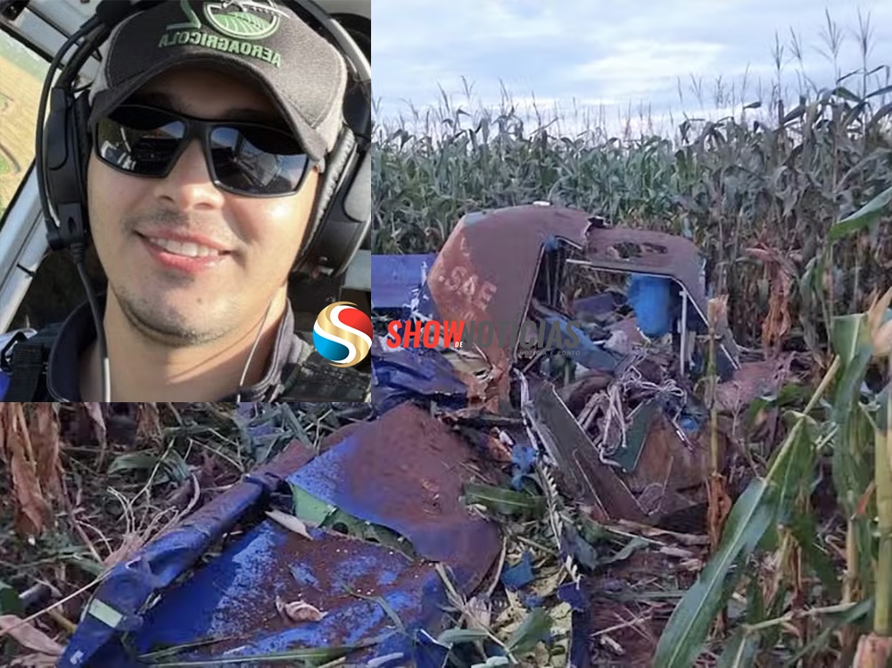 Avi�o cai em fazenda de Ipiranga do Norte - MT e piloto morre preso aos destro�os 