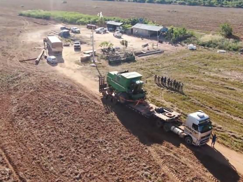  Monitoramento em tempo real da Sema-MT auxilia na apreens�o de caminh�o e 6 m�quinas