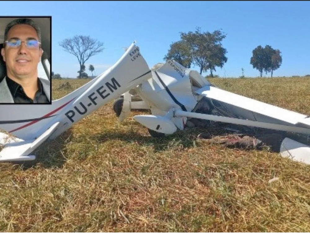 Advogado e piloto morrem em queda de avi�o em Mirassol D�Oeste, Mato Grosso