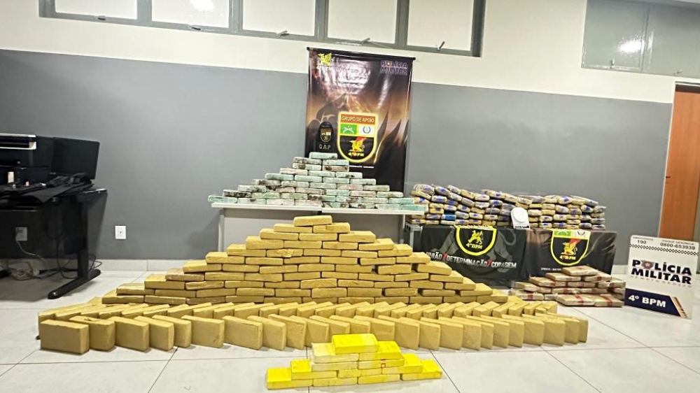 Pol�cia Militar apreende mais de 1,2 tonelada de drogas em Mato Grosso em 15 dias 