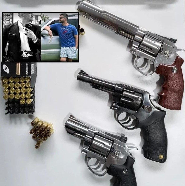 Pol�cia apreende armas com m�dico e ex-BBB de Sorriso, que ostentava na internet