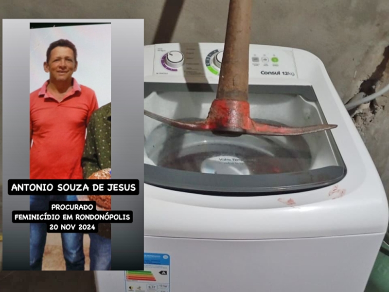 PC procura homem que assassinou esposa com golpes de marreta e picareta em Rondon�polis