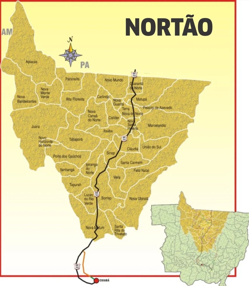 O Estado de Mato Grosso do Norte para chamar de seu