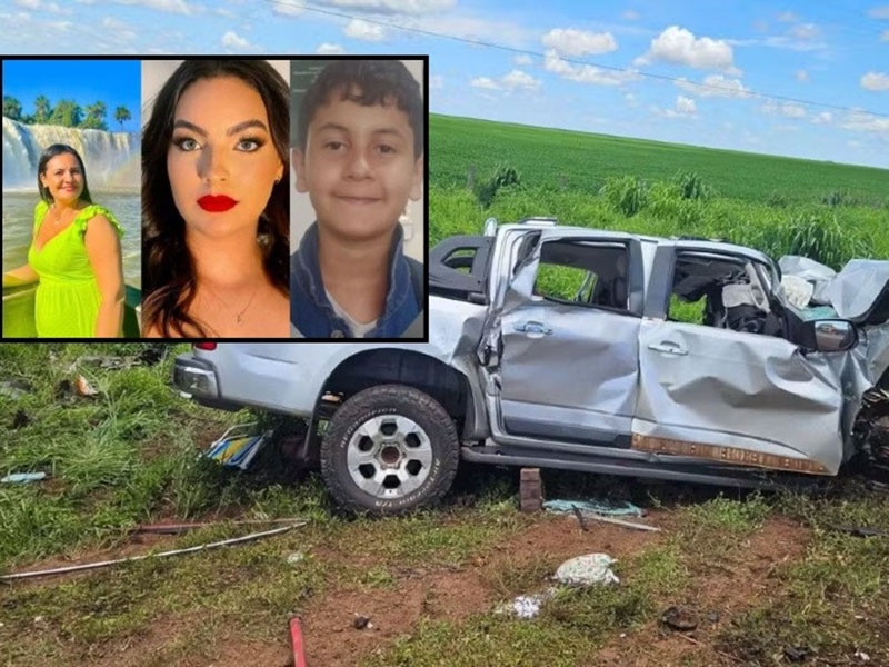 Tr�s pessoas da mesma fam�lia de Tangar� da Serra morrem em acidente na BR-163, em MS