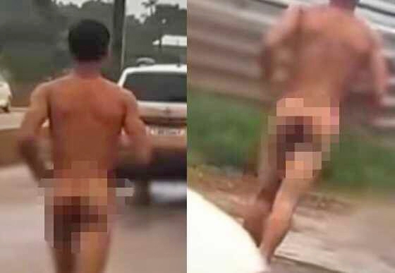 Homens nus causam tumulto e mobilizam pol�cia de MT em Lucas do Rio Verde nesse feriado