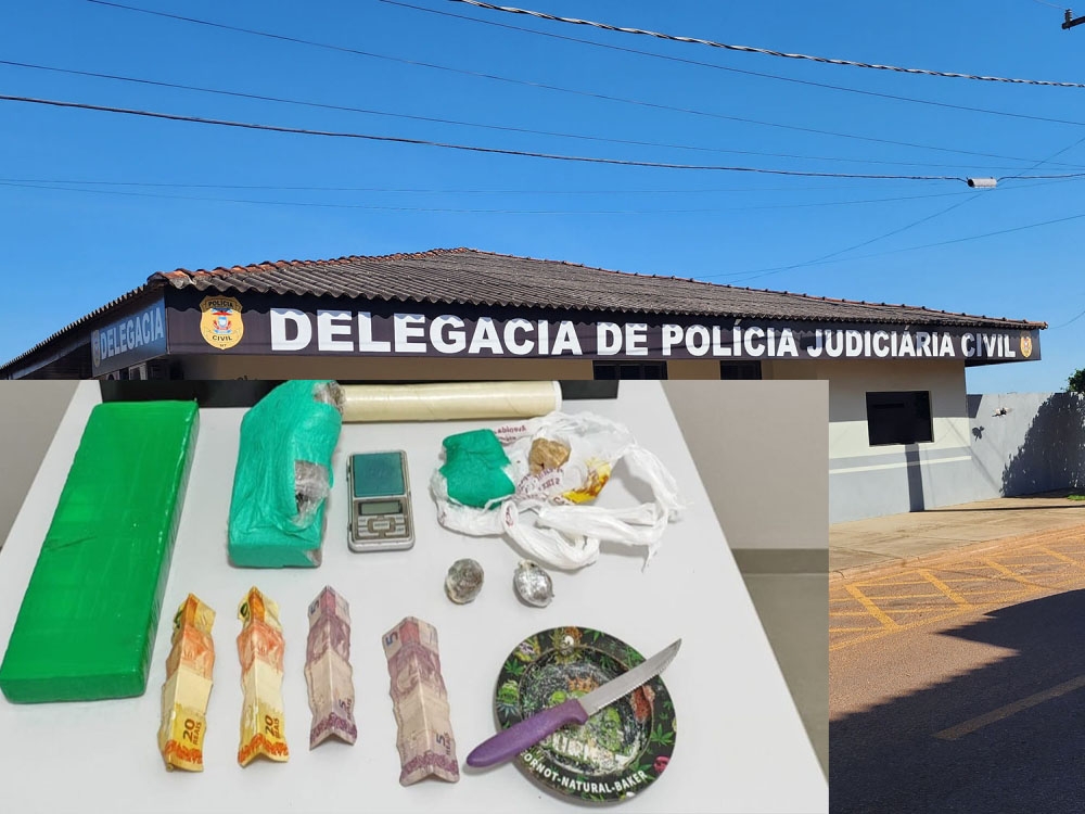 Pol�cia Civil de Juara fecha ponto de tr�fico de drogas em opera��o realizada nesta quinta-feira.