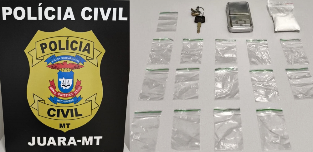 PC de Juara apreende casal de adolescentes suspeitos de homic�dio e envolvimento com fac��o criminosa.