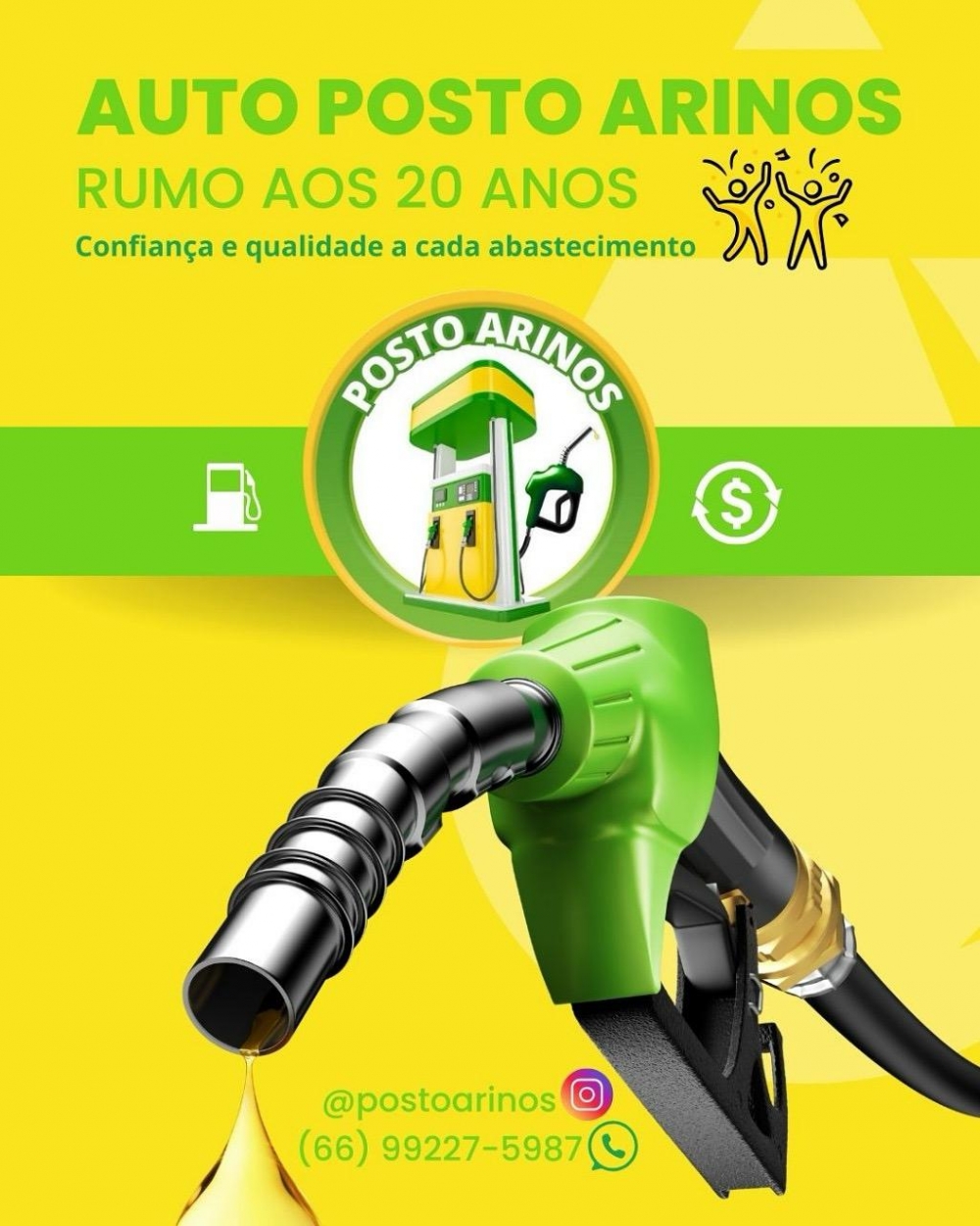 Arinos 20 anos: confian�a e amizade a cada abastecimento.