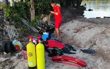Homem sobrevive a afogamento e � resgatado ap�s dois dias agarrado em galho de �rvore no Teles Pires.