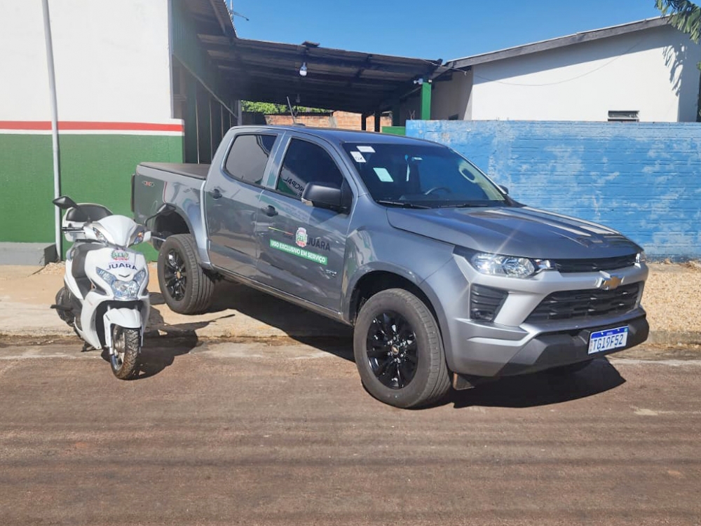 Juara recebe caminhonete e motocicleta para refor�ar atendimento na Sa�de