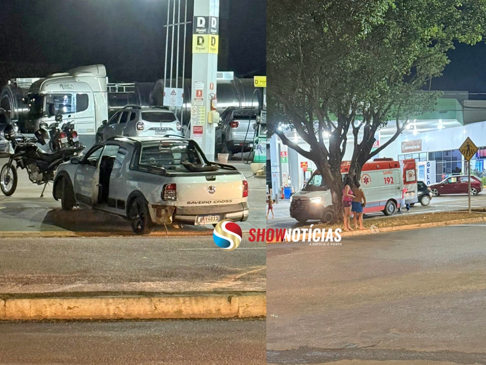 Mototaxista sofre m�ltiplas fraturas ap�s bater em carro parado em faixa de pedestre no centro de Juara
