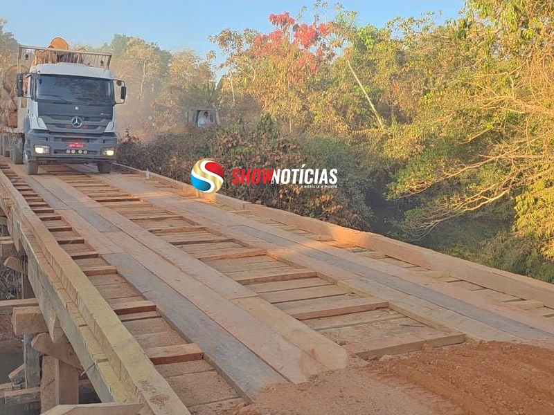 Prefeitura de Juara conclui reforma da ponte do c�rrego Marginal na MT-338