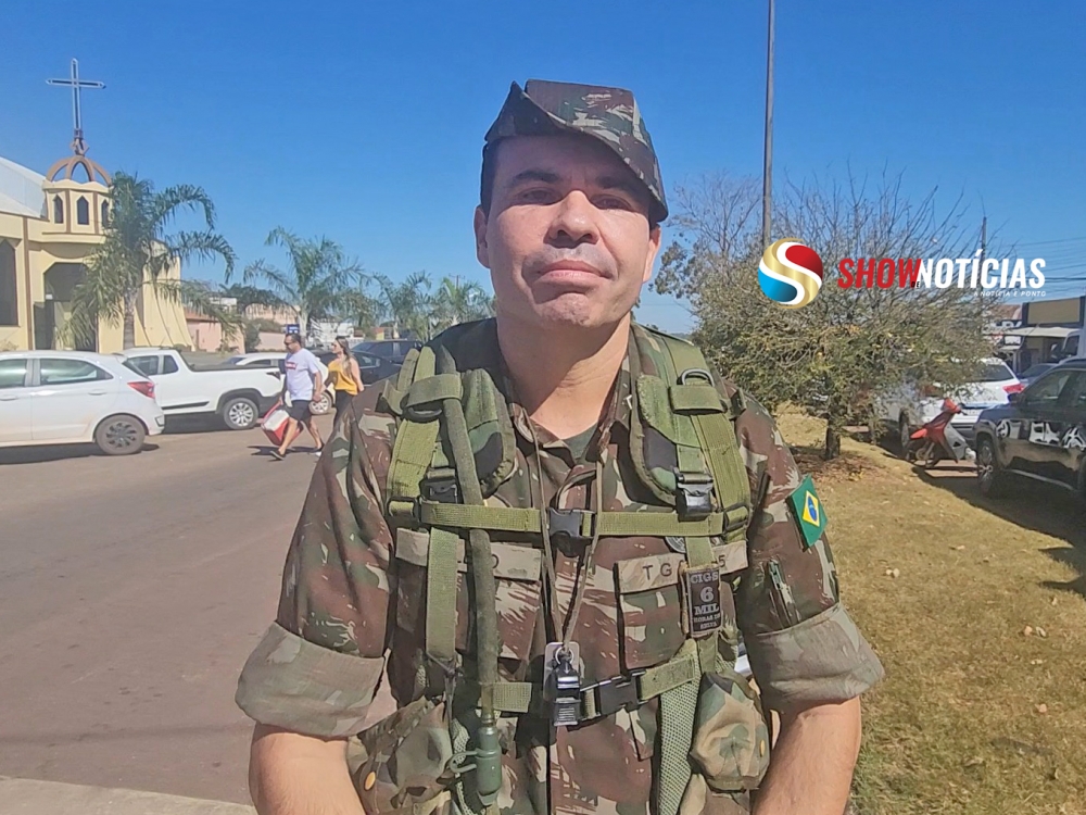 Tiro de Guerra 09-005 realiza formatura com entrega da Boina Verde e Juramento � Bandeira em Juara