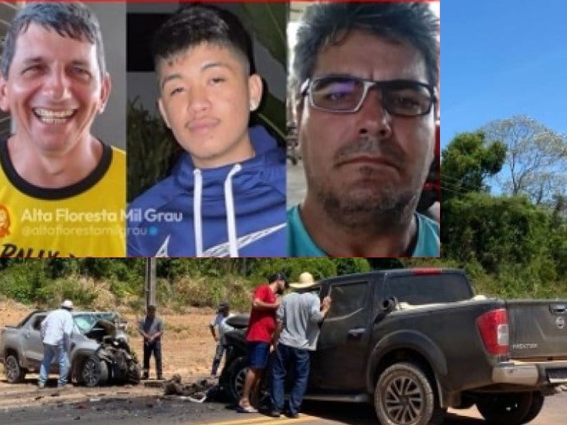 Colis�o entre caminhonete e picape deixa tr�s mortos e quatro feridos em rodovia estadual