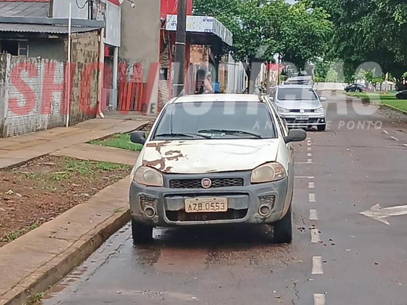 Pol�cia Militar localiza Fiat Strada furtada na madrugada de s�bado em Juara