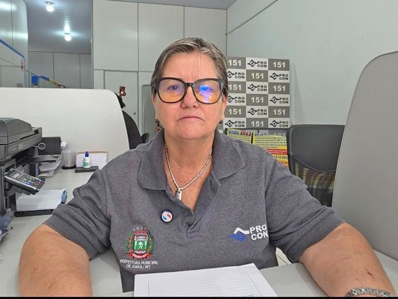Coordenadora do Procon de Juara alerta consumidores sobre risco de golpes nas compras de Natal e Ano Novo.