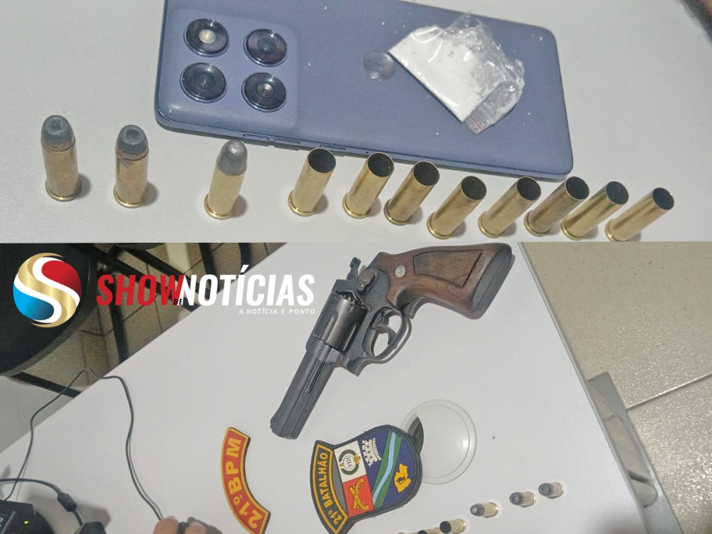 Homem armado e sob efeito de �lcool � detido pela PM de Juara ap�s amea�ar frentista de posto.