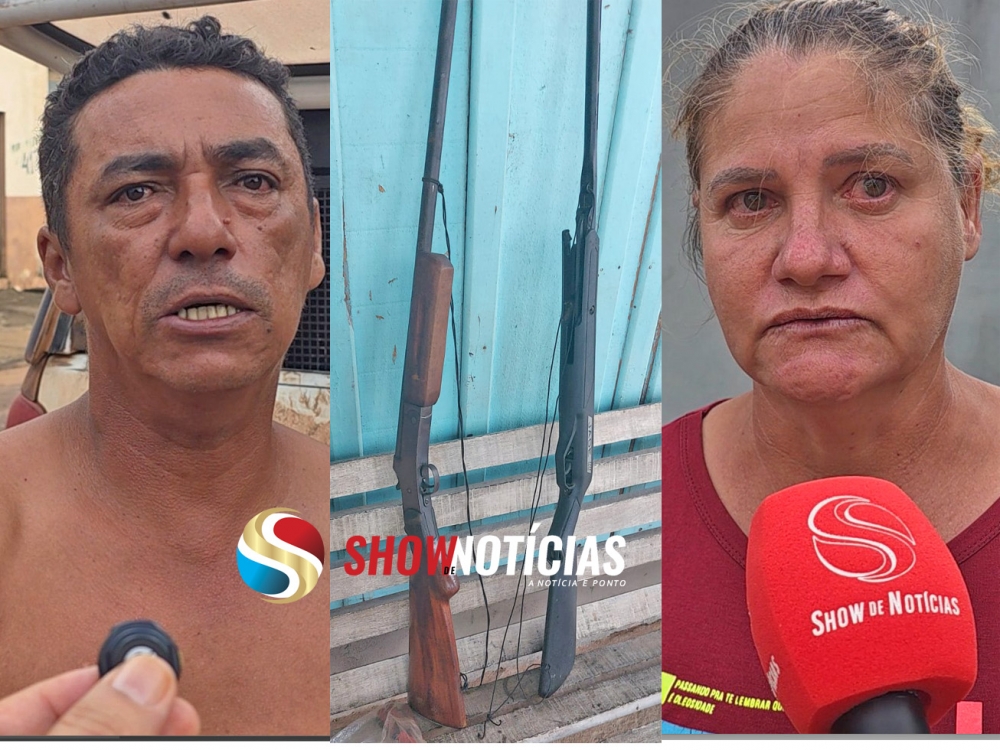 PM de Paranorte prende homem por amea�ar e agredir companheira e possuir armas de fogo