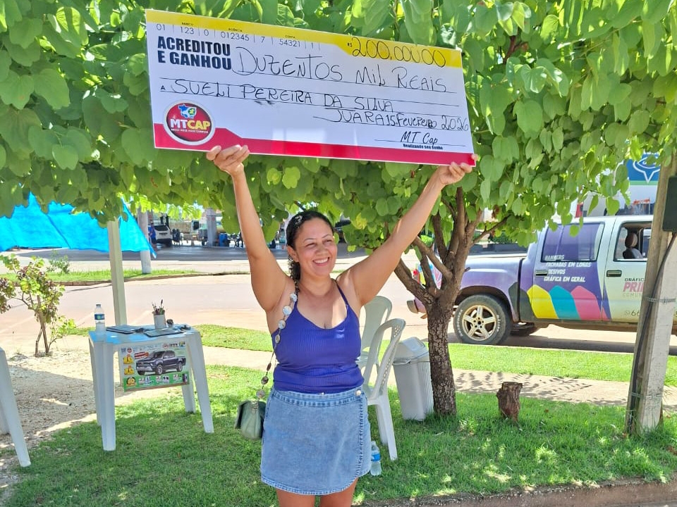 Moradora de Juara � contemplada com R$ 200 mil no sorteio do MT-CAP