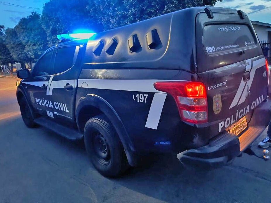 Pol�cia Civil prende em flagrante vizinho por feminic�dio de jovem em Tangar� da Serra