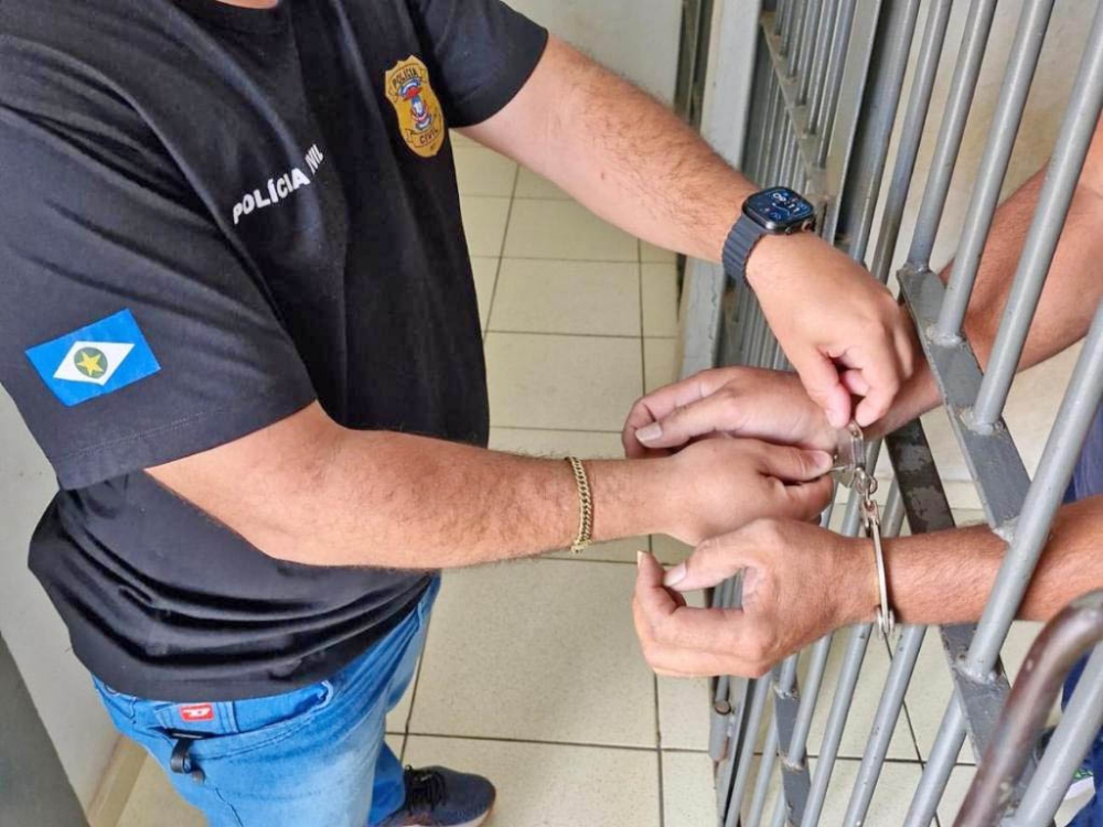  Pol�cia Civil prende homem por descumprimento de medidas protetivas e amea�as contra ex-mulher em Juara