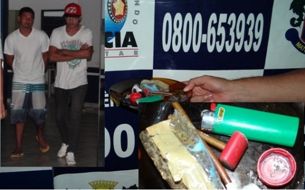 Popula��o denuncia e homens s�o detidos com drogas em Juara. Um deles � homicida