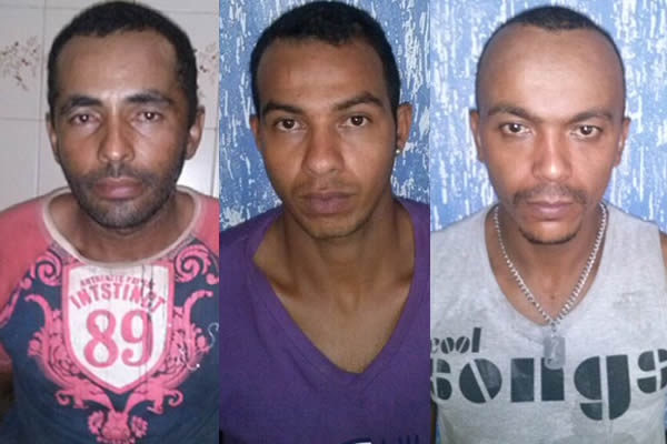 Pol�cia Militar prende poss�veis suspeitos de roubo � m�o armada na regi�o da estrada da Baiana.