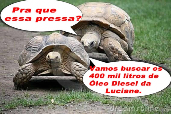 400 mil litros de �leo diesel prometidos por Luciane at� agora n�o chegaram em Juara. �H� muita promessa e pouca a��o.�. Diz Piovesan.