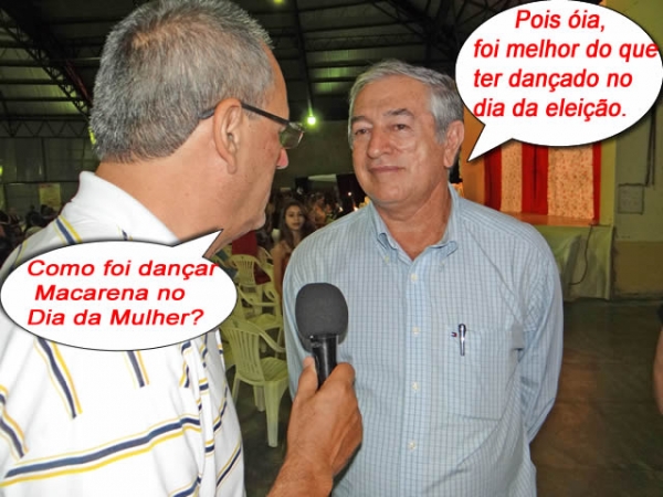 Prefeito Edson Piovesan fala da dan�a do Macarena