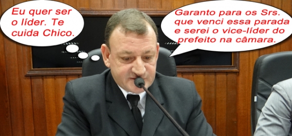 Z� Moleque � o vice-l�der do prefeito e est� de olho na lideran�a 