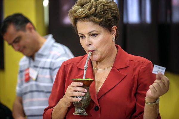 Presidente Dilma Roussef � reeleita para mais quatro anos de mandato
