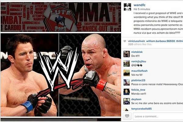 Wanderlei Silva confirma proposta milion�ria para lutar �telecatch�