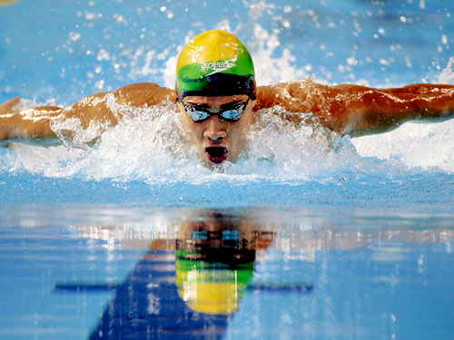 Brasil conquista dois ouros e tr�s bronzes na nata��o