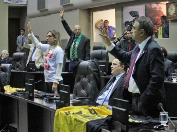 Janaina diz que deputados que votaram com o governo sobre RGA n�o ajudam o estado, apenas agradam o 'rei'