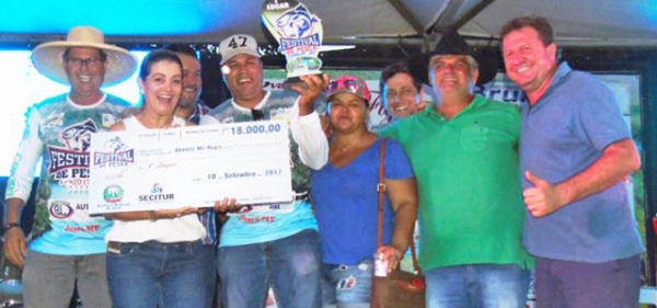 Equipe Trair�o � a primeira colocada no Festival de Pesca 2017 