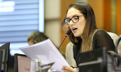 Janaina Riva participa de audi�ncia p�blica sobre combate � viol�ncia contra a mulher