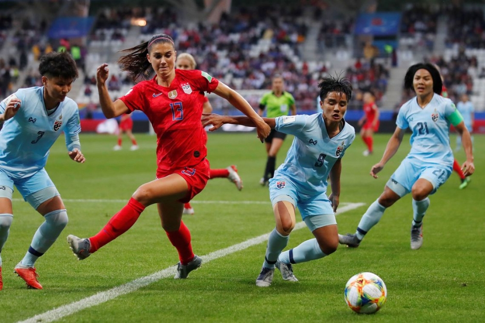 Estados Unidos marcam 13 gols na estreia da Copa do Mundo feminina
