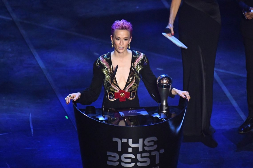 Messi e Rapinoe s�o os melhores do mundo da Fifa