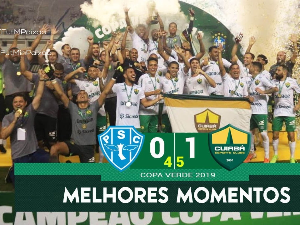 Cuiab� � campe�o da Copa Verde, ao vencer o Paysandu nos p�naltis, em Bel�m