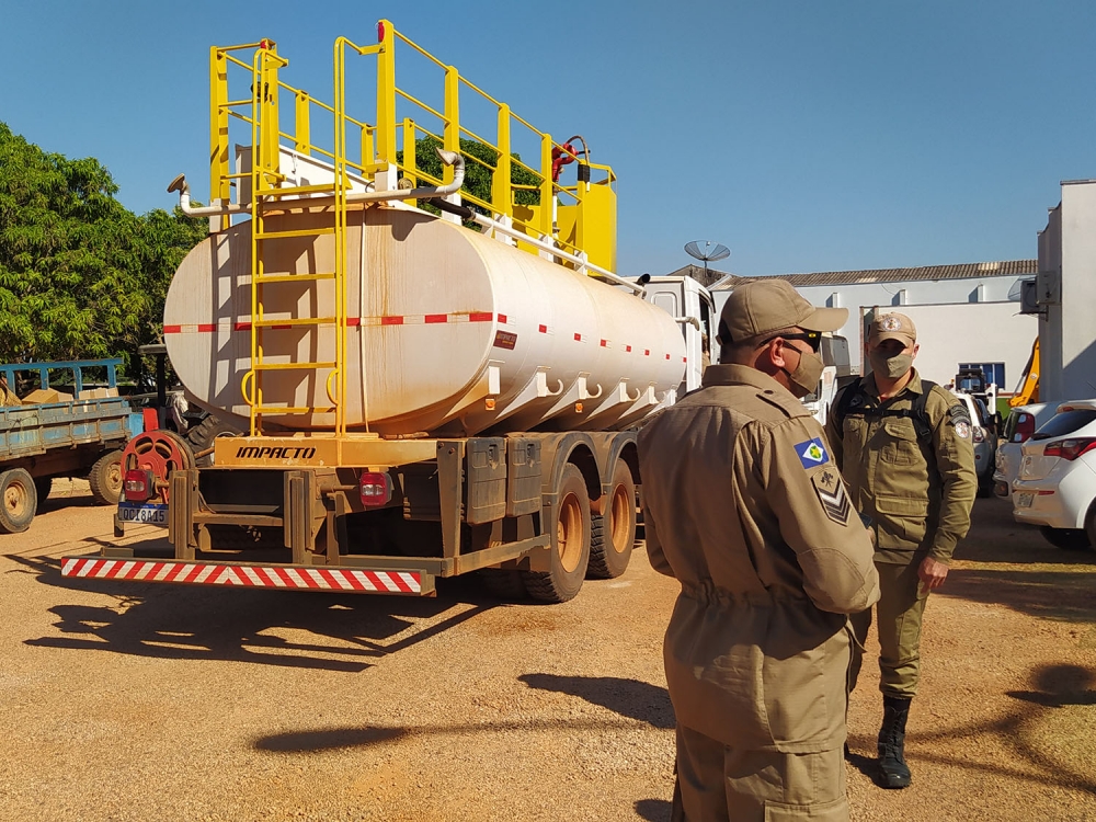 Bombeiros instalam base em Juara para monitoramento e combate �s queimadas urbanas e rurais.