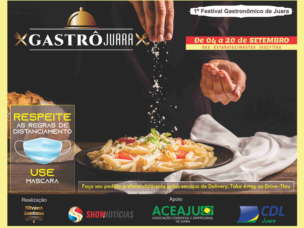 Juara ter� de 04 a 20 de setembro o primeiro Festival Gastron�mico �Gastr� Juara� em setembro.