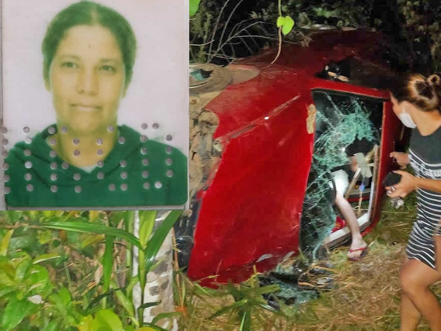 Mulher de 61 anos morre em acidente automobil�stico provocado por motorista aparentemente embriagado.