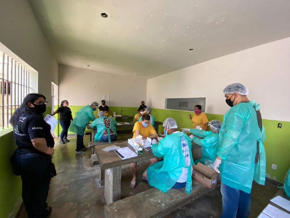Estado realiza testagem em massa de recuperandos de Cuiab e Vrzea Grande