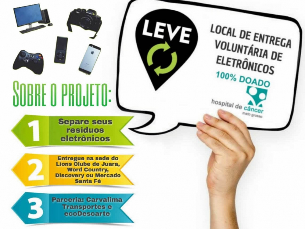Lions Clube lan�a Campanha Leve, para reciclagem de lixos eletr�nicos.