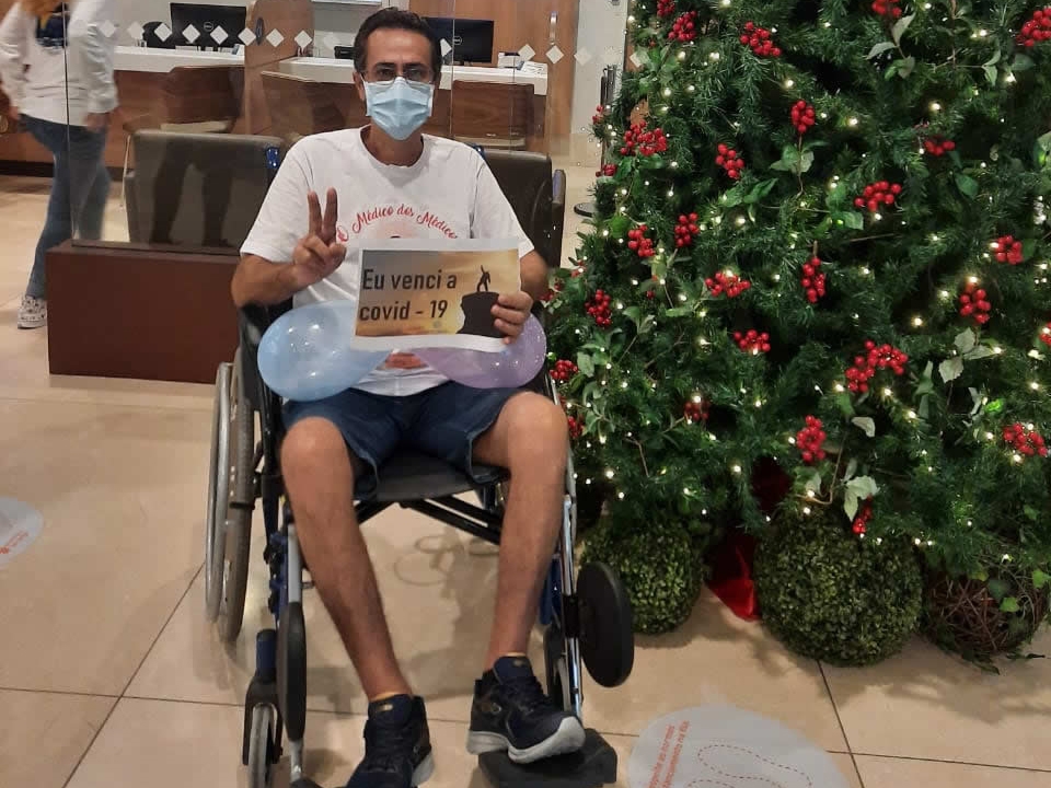 Ap�s 79 dias internado, prefeito de Novo Horizonte do Norte vence a COVID-19 e volta pra casa.